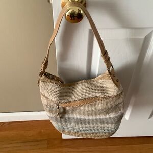 The Sak Tan and Cream Shoulder Bag